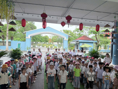 CÁC BÉ TRƯỜNG MẦM NON HOA SEN ĐI THĂM QUAN TRƯỜNG TIỂU HỌC