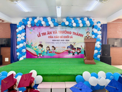 LỄ TRI ÂN – TRƯỞNG THÀNH TRẺ KHỐI LÁ TRƯỜNG MẦM NON HOA SEN