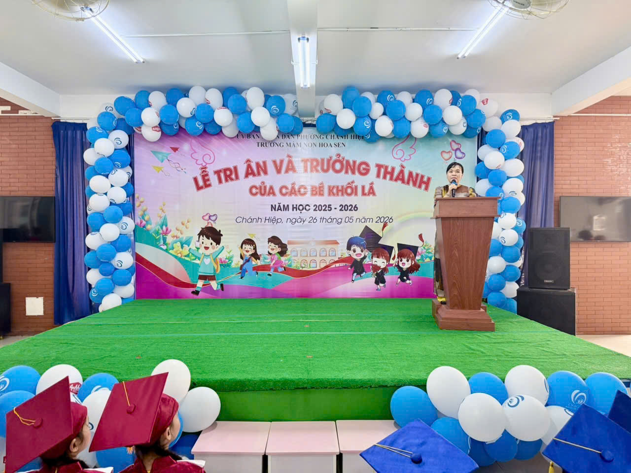 LỄ TRI ÂN – TRƯỞNG THÀNH TRẺ KHỐI LÁ TRƯỜNG MẦM NON HOA SEN